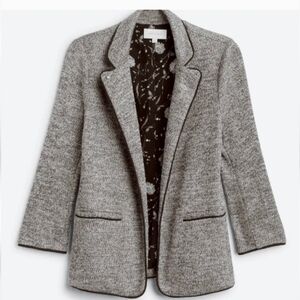 Skies are Blue Alanna Textured Knit Blazer Gray Stitch Fix